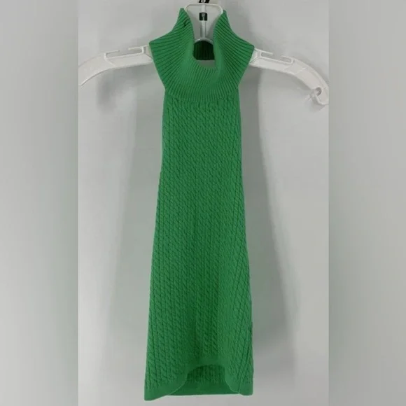 Alice + Olivia Ike Green Cable Halter Top Small $295 - Picture 7 of 9